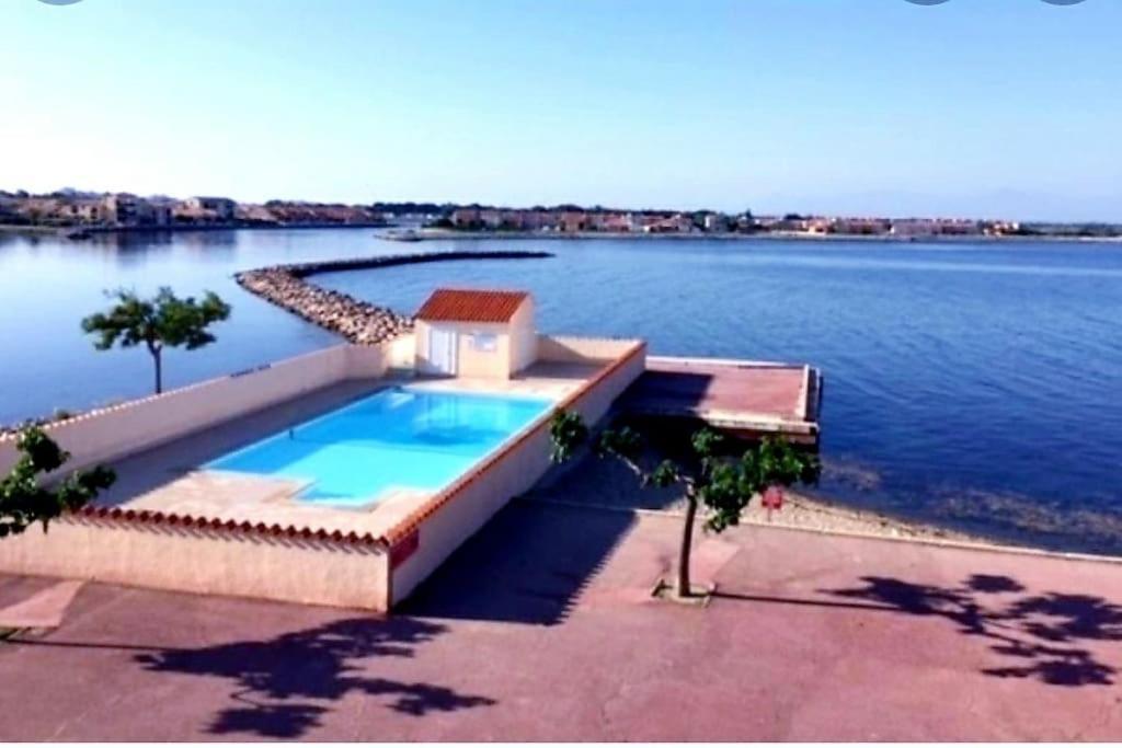 Résidence Pointe Vermeille - Charmant Studio Cabine avec Jolie vue sur le lac marin Le Barcarès Esterno foto